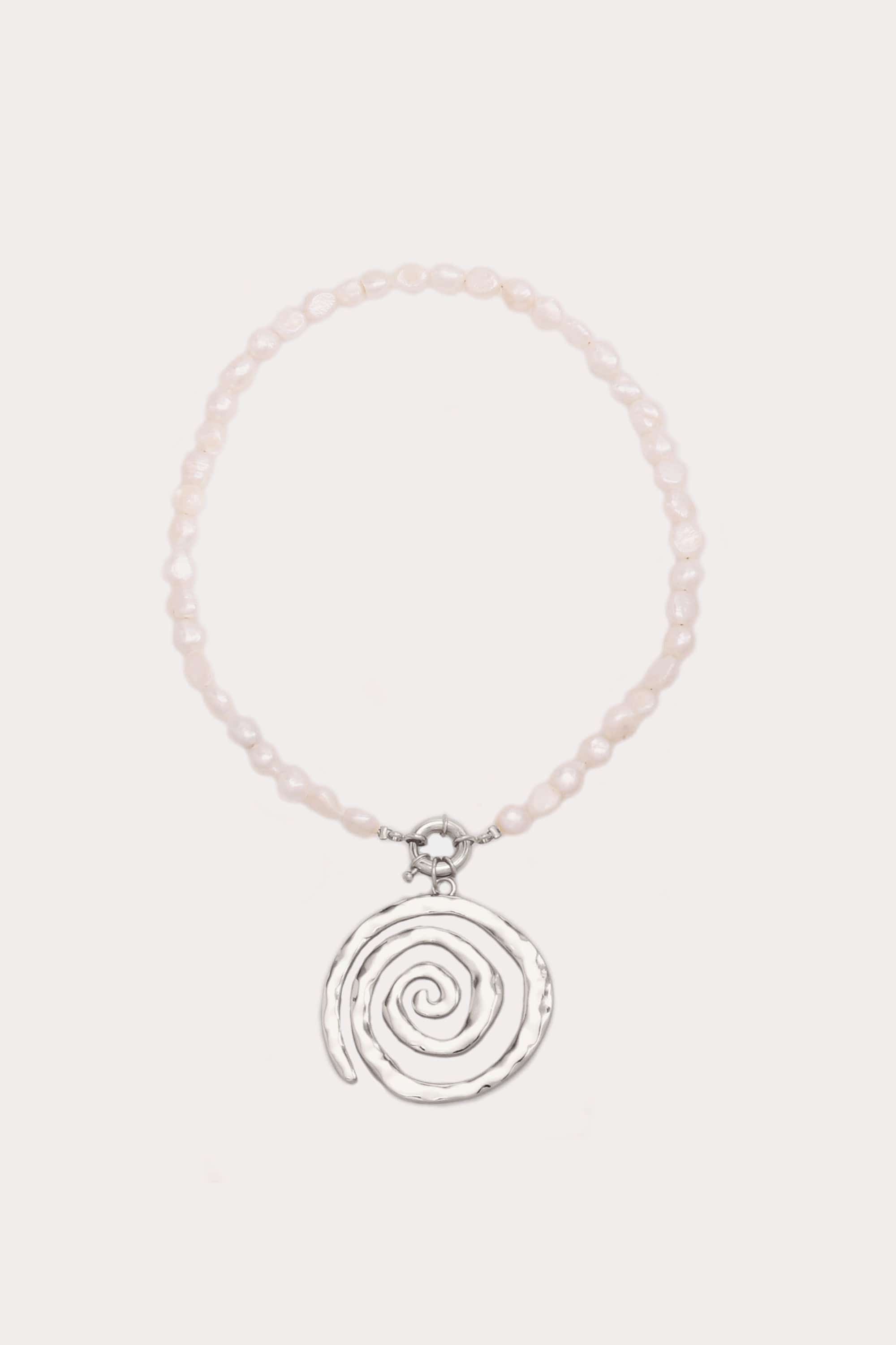 Swirl Pearl Necklace
