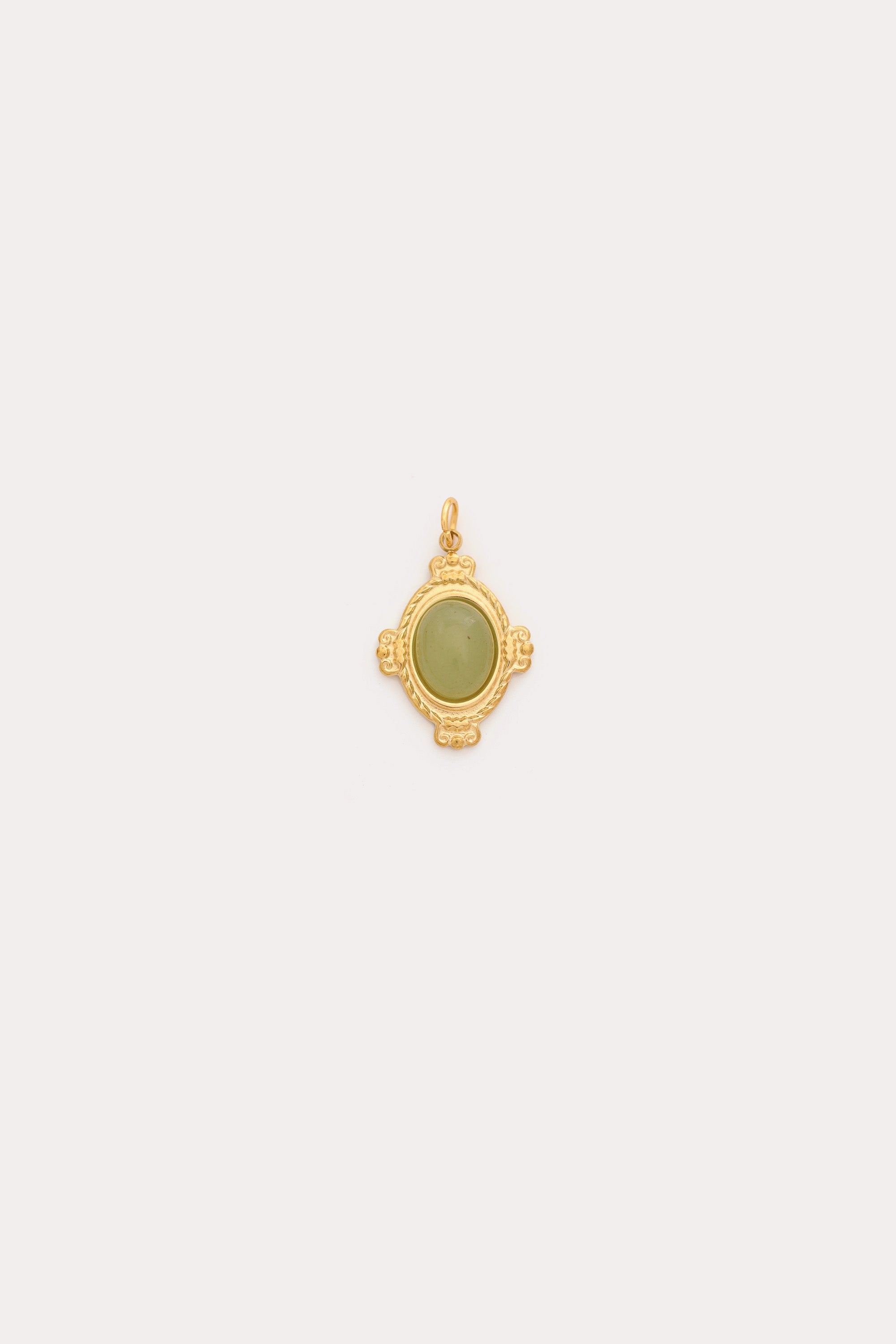 Oval Jade Charm