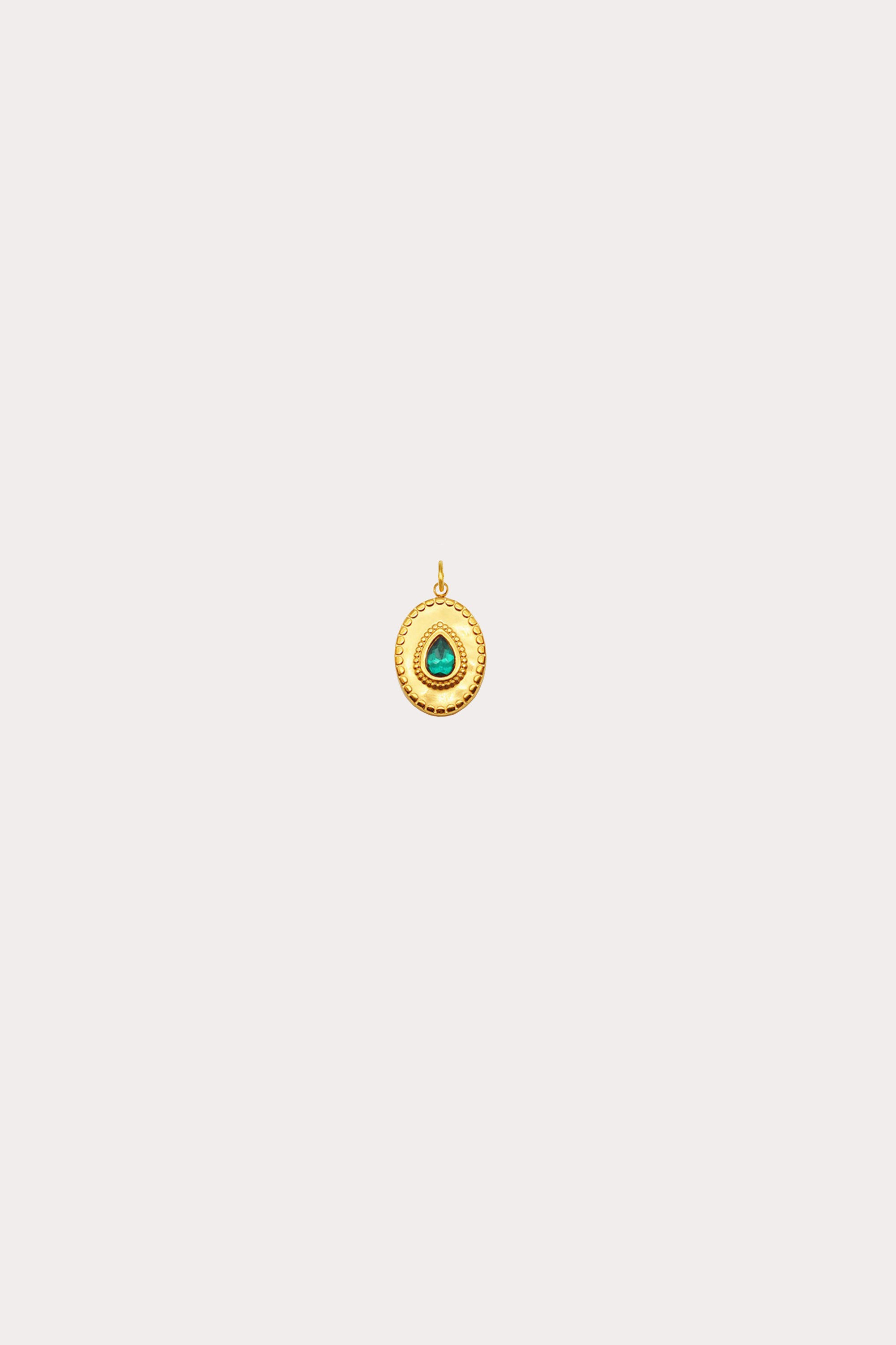 Emerald Tear Charm