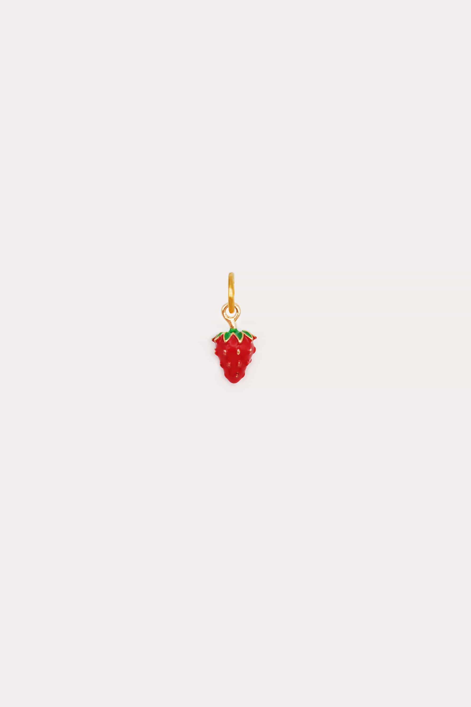 Enamel Strawberry Charm